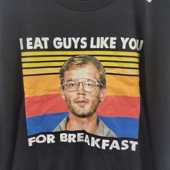 NWT Jeffrey Dahmer "I Eat Guys Like You For Breakfast" tshirt Size 3XL - Picture 2 of 4